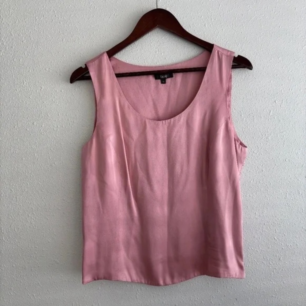 Zanella Dusty Pink 100% Silk Tank Top Made in Italy